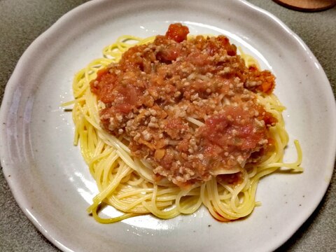 簡単ミートソースのスパゲッティ レシピ 作り方 By Cookinyuko 楽天レシピ